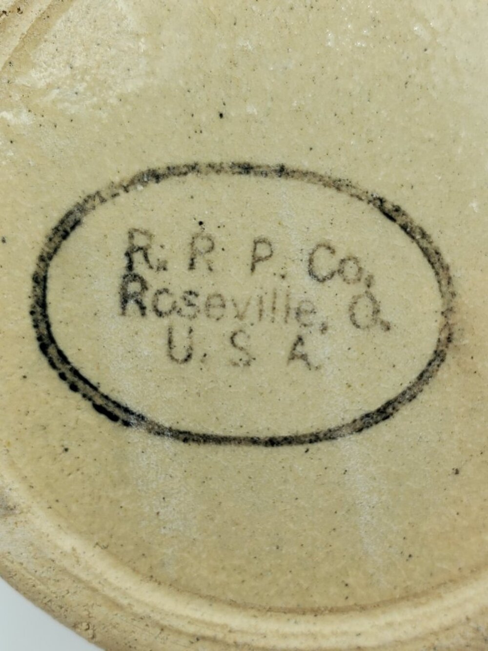 Robinson Ransbottom Blue Wheat 6" Mixing Bowl R. R. P. Co Roseville Sponge Bowl - Picture 5 of 6
